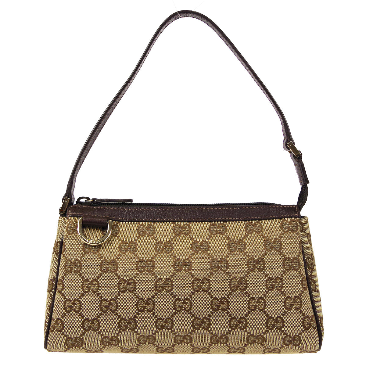 Gucci Leather Canvas Handbag