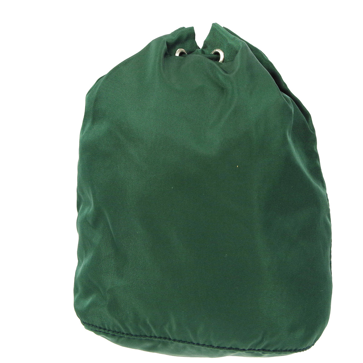 Prada Drawstring Mini Pouch Green Nylon Luxury Handbag