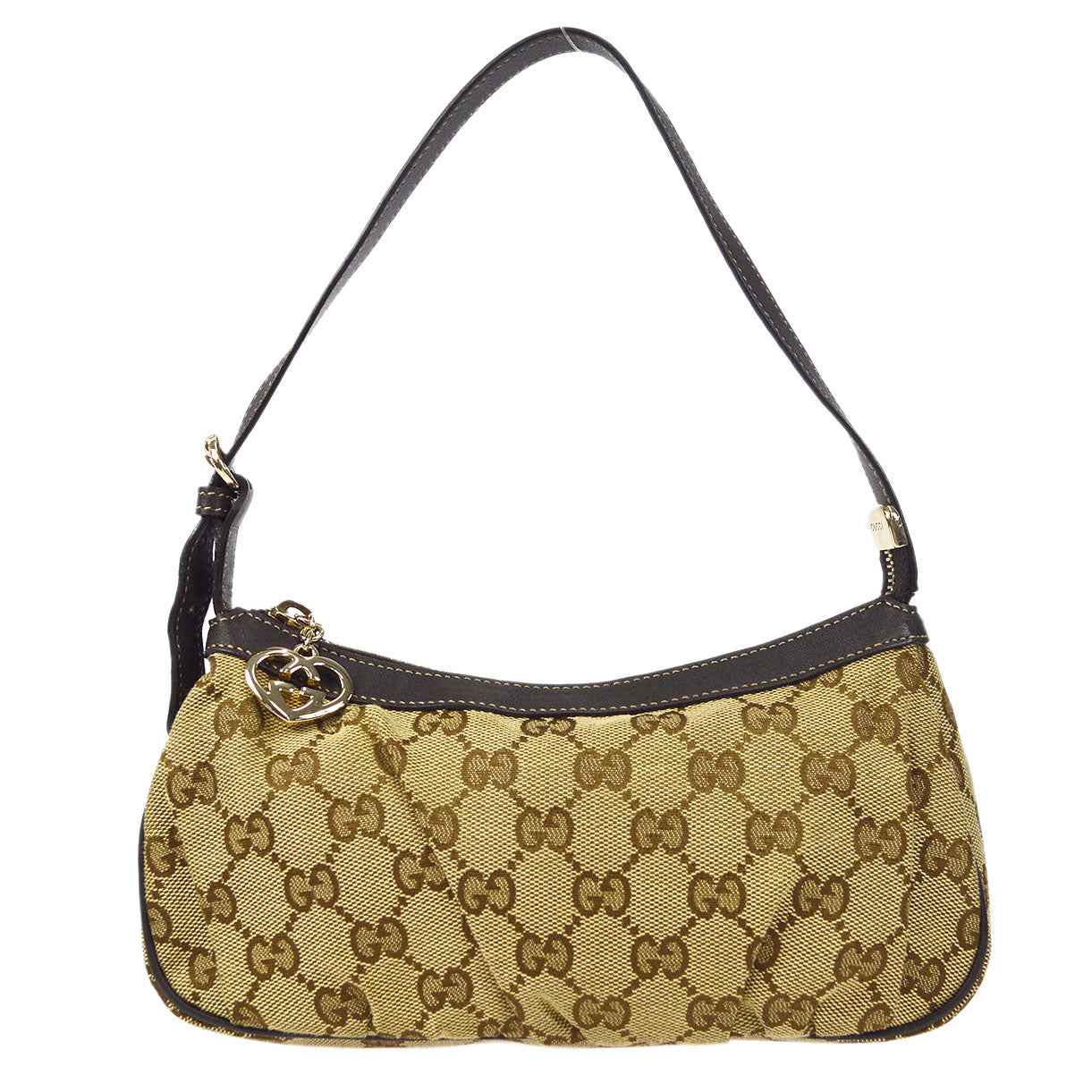 Gucci Leather Canvas Handbag