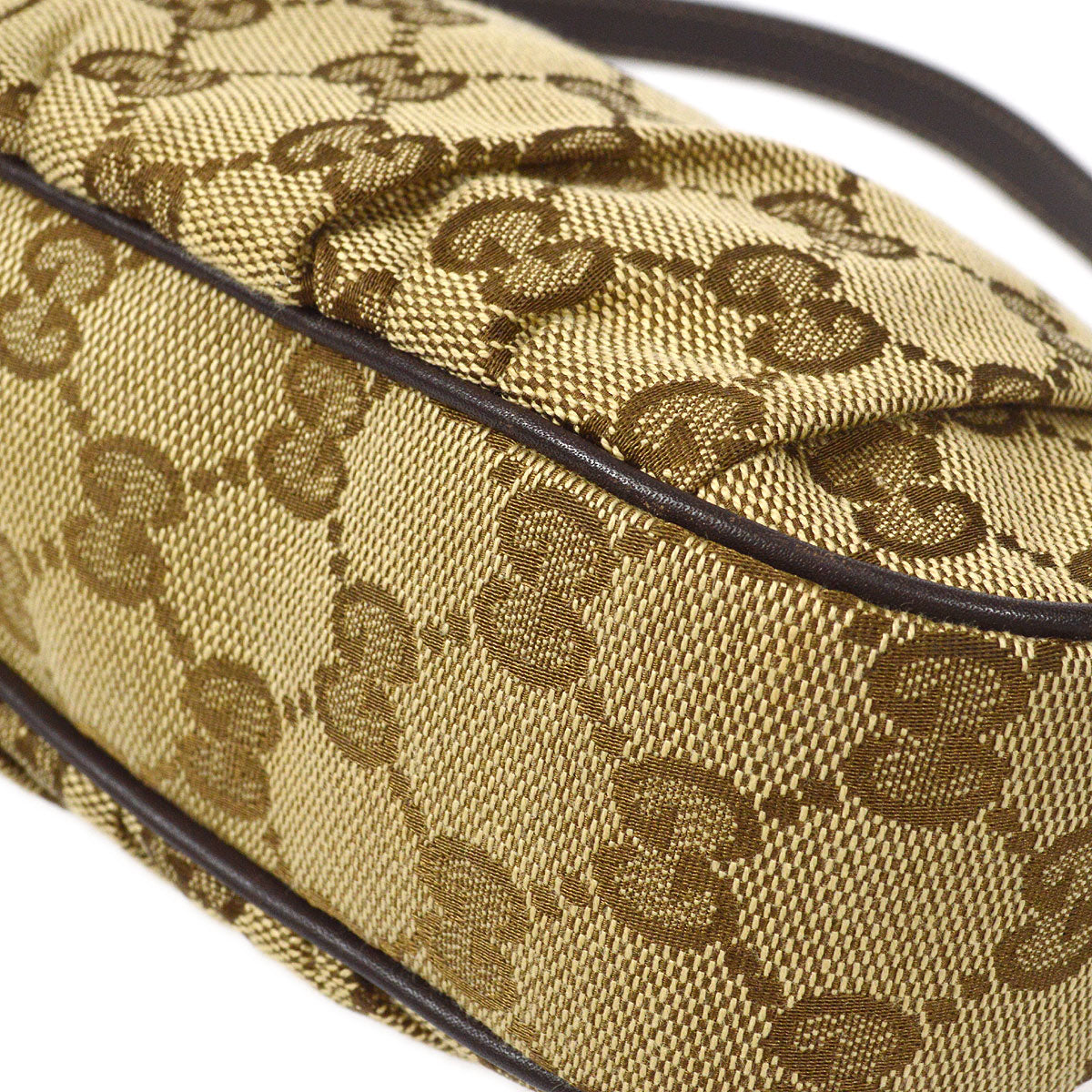 Gucci Leather Canvas Handbag