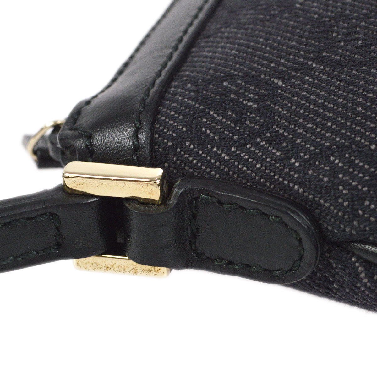 Gucci Leather Canvas Handbag