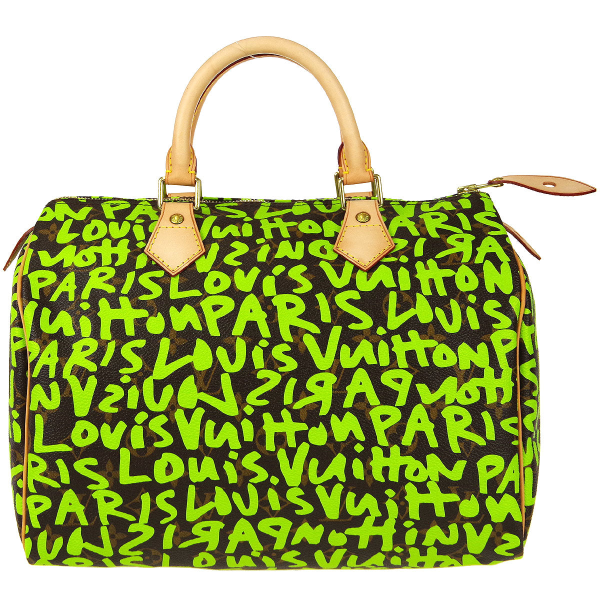 LOUIS VUITTON HandBag Monogram Graffiti Green