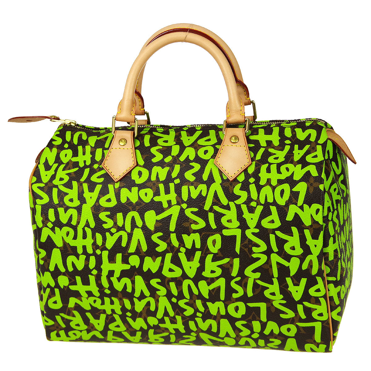 LOUIS VUITTON HandBag Monogram Graffiti Green