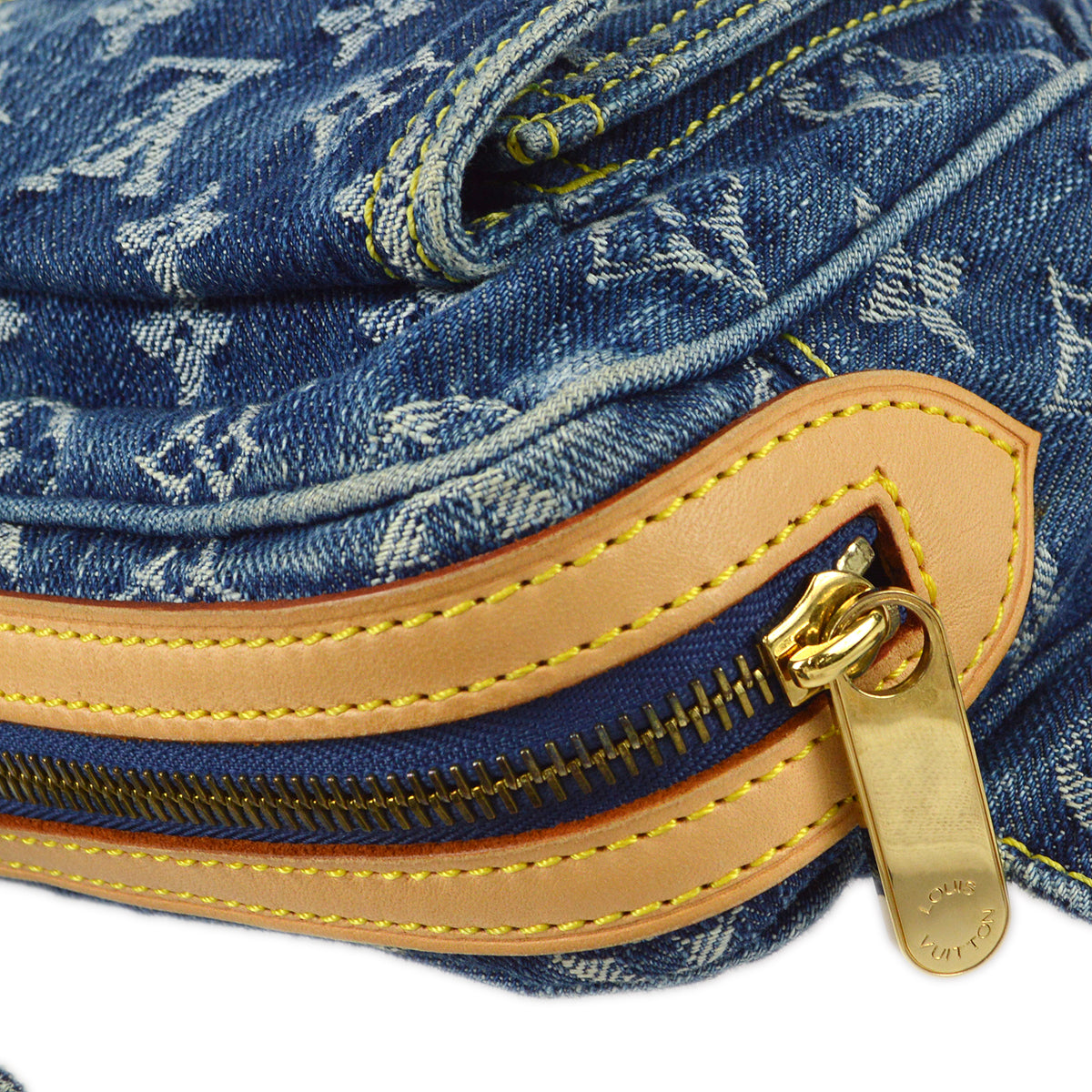 LOUIS VUITTON Bum Bag Waist Pouch Indigo Monogram