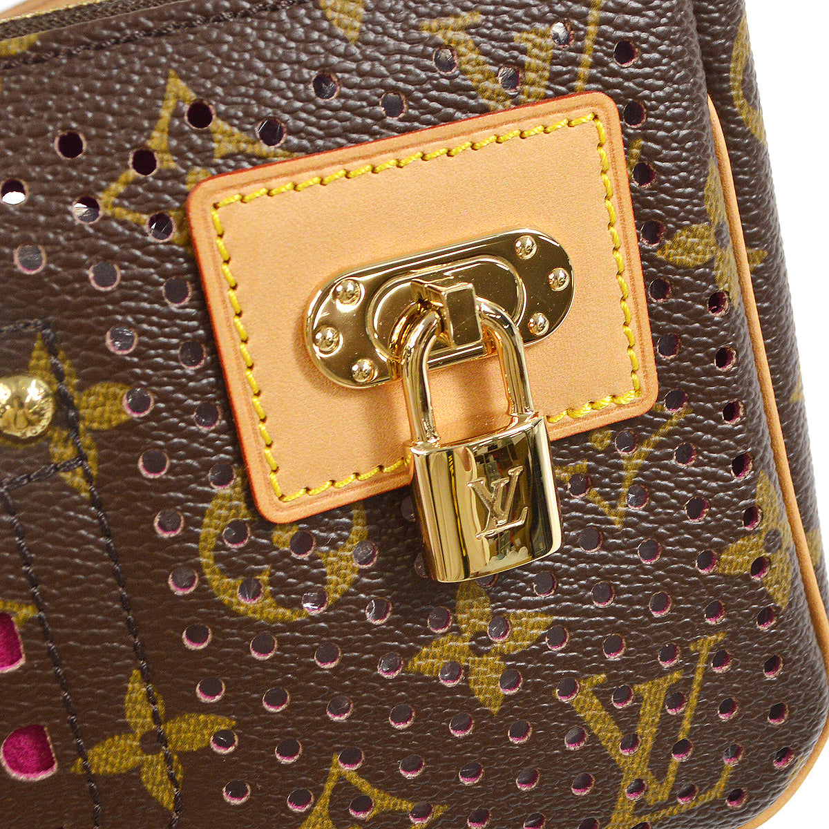 LOUIS VUITTON Pochette Accessoires Handbag Monogram Perfo