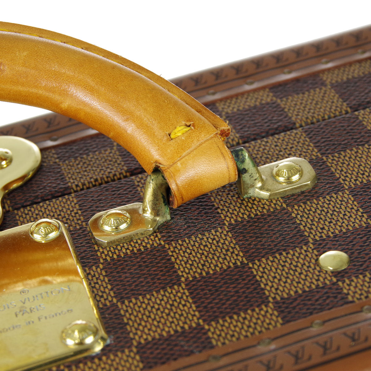 LOUIS VUITTON Cotteville 45 Trunk Suitcase Handbag Damier
