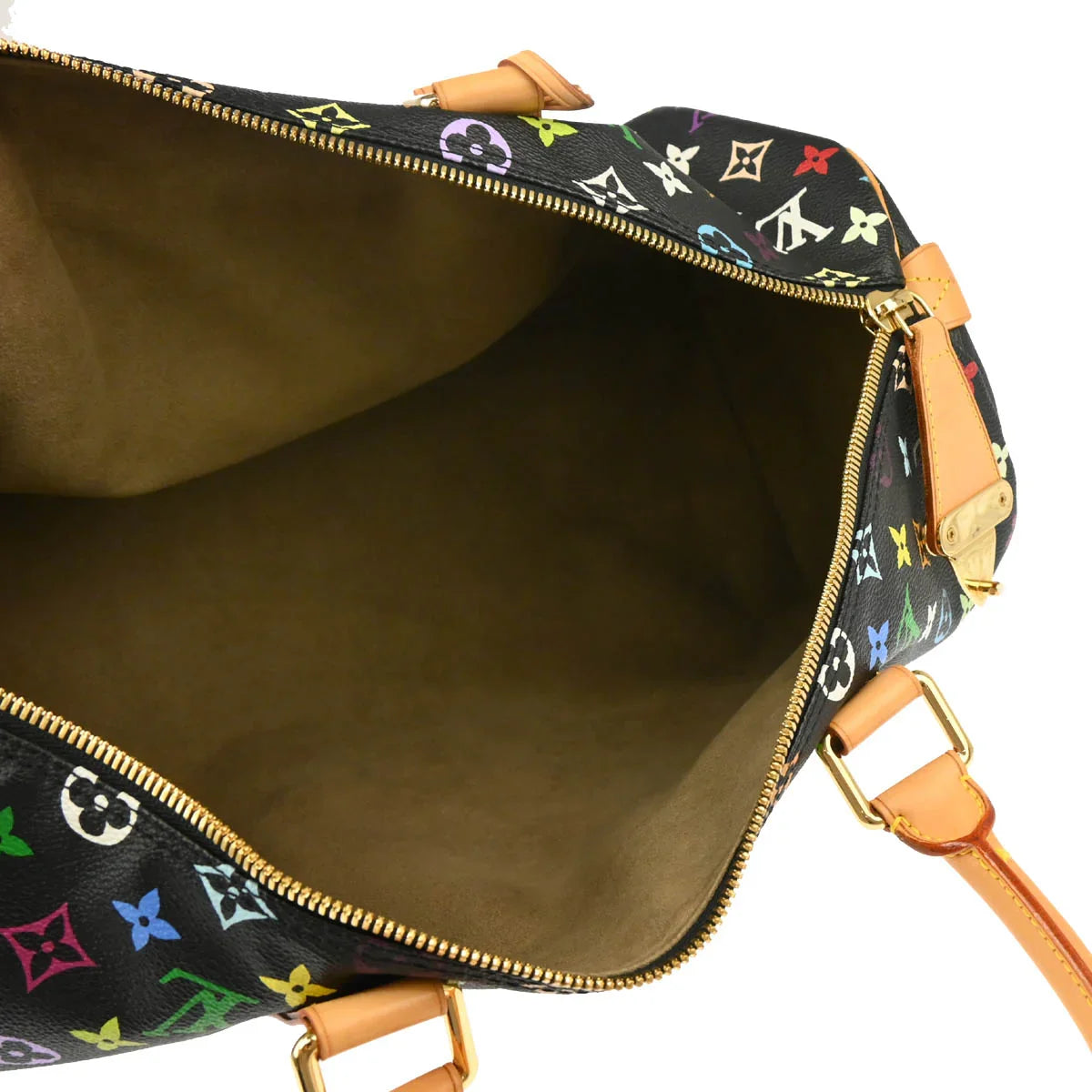 Louis Vuitton 2003 Black Monogram Multicolor 45 Handbag M92640