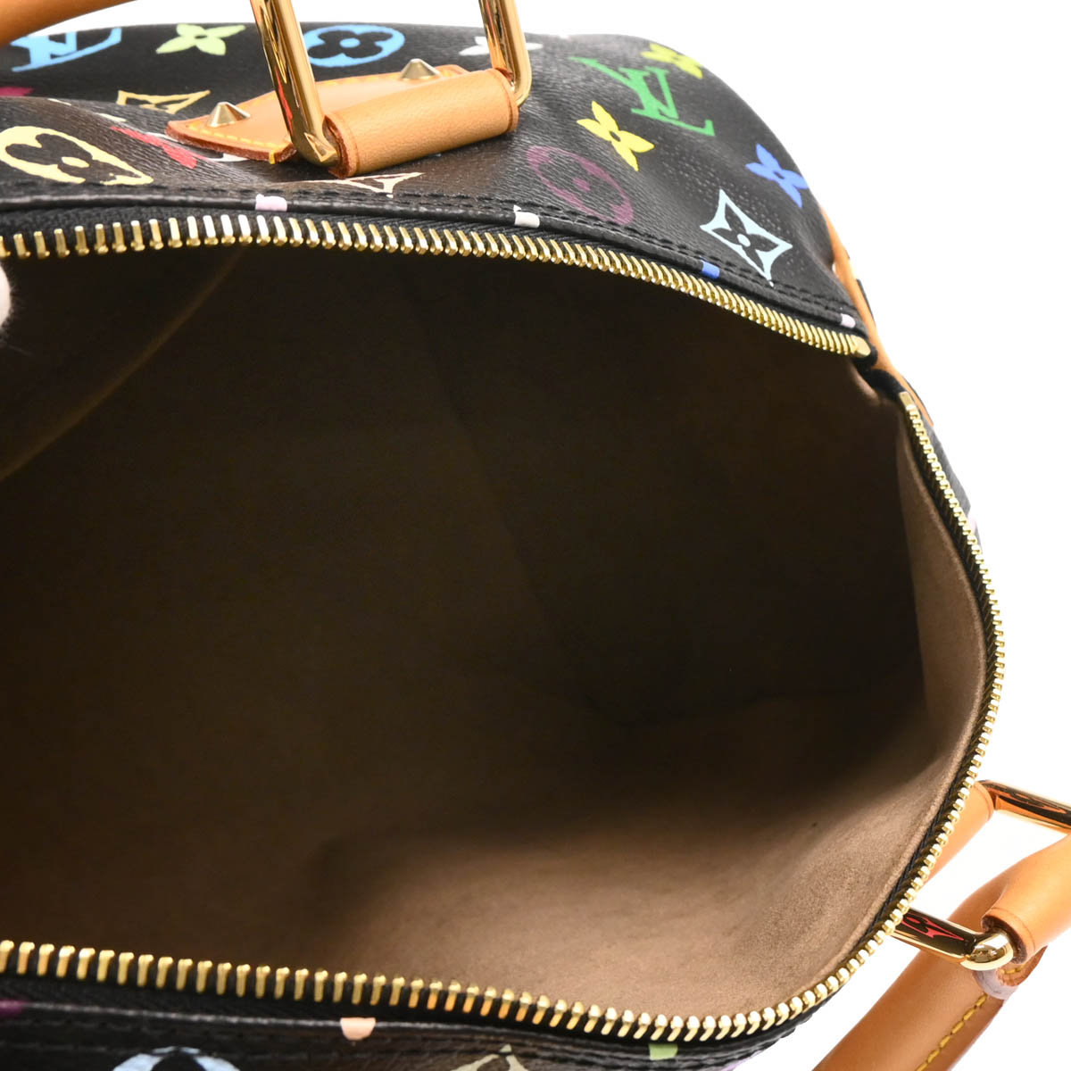 Louis Vuitton 2010 Black Monogram Multicolor 30 Handbag M92642