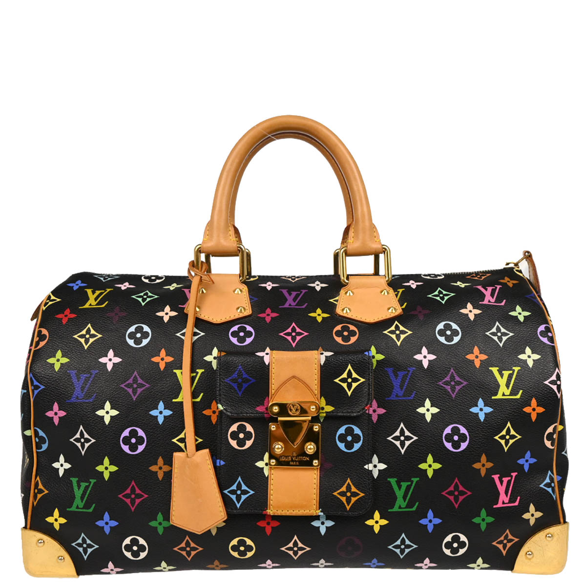 Louis Vuitton 2011 Black Monogram Multicolor 40 Handbag M93217