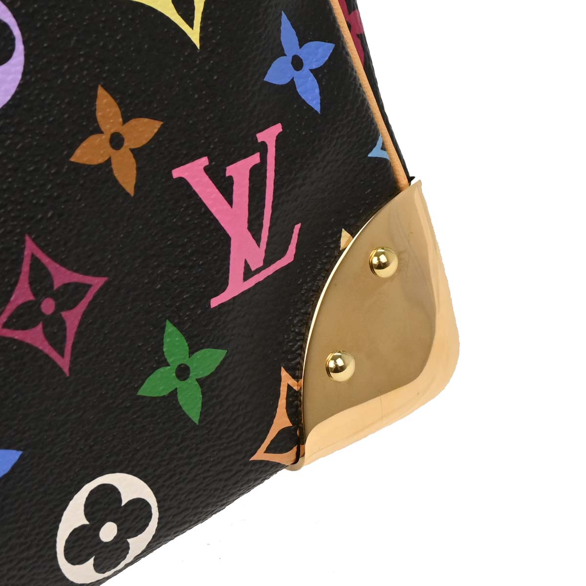 Louis Vuitton Black Monogram Multicolor 30 Handbag M92642