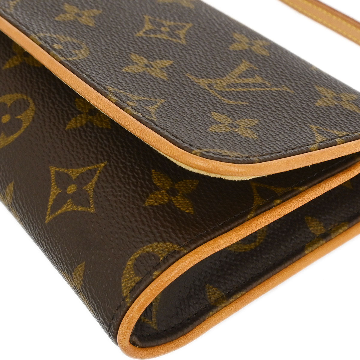 Louis Vuitton 2001 Monogram Pochette Twin GM Crossbody Bag M51852