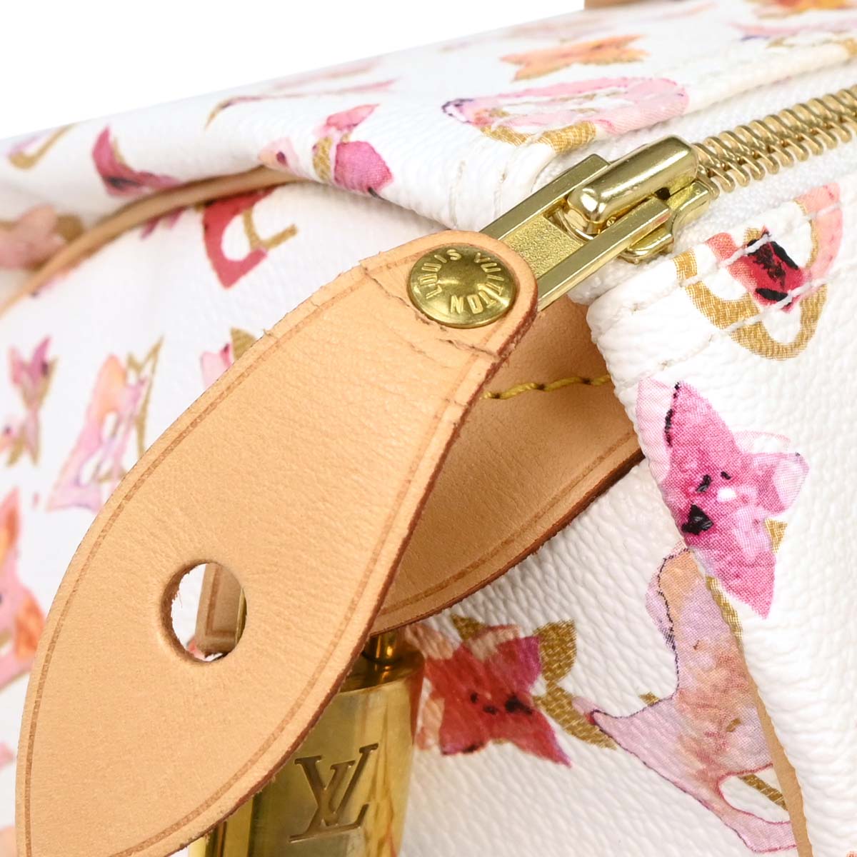 Louis Vuitton White Monogram Watercolor 35 Handbag M95752
