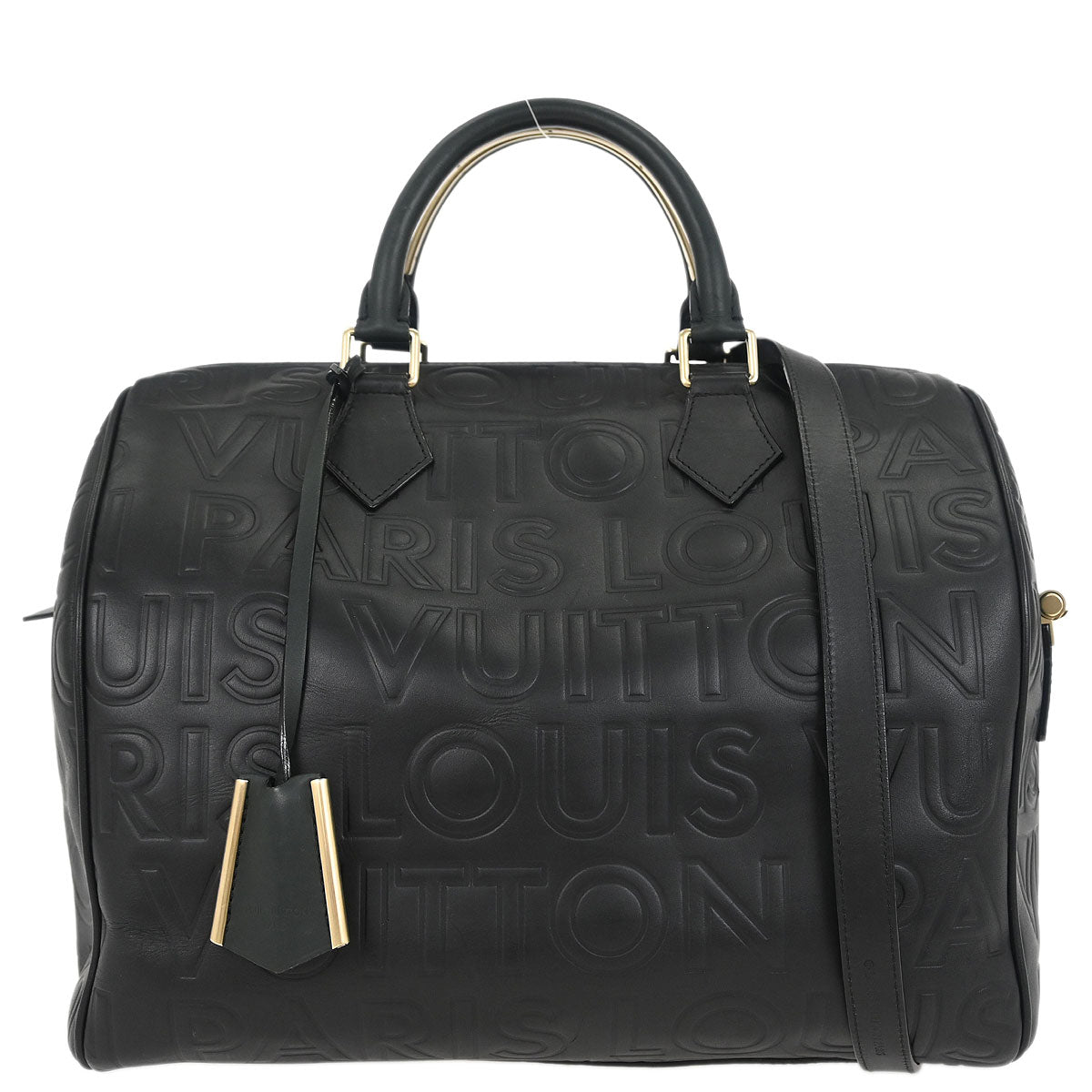 Louis Vuitton 2008 Black Leather Paris Pool Cube M95816