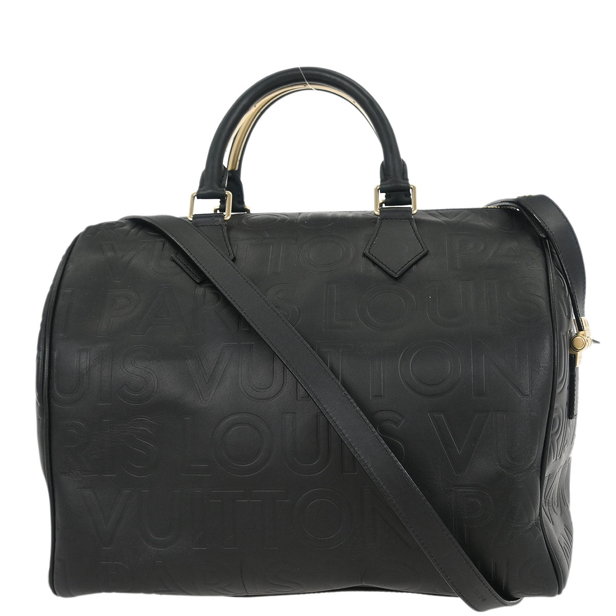 Louis Vuitton 2008 Black Leather Paris Pool Cube M95816