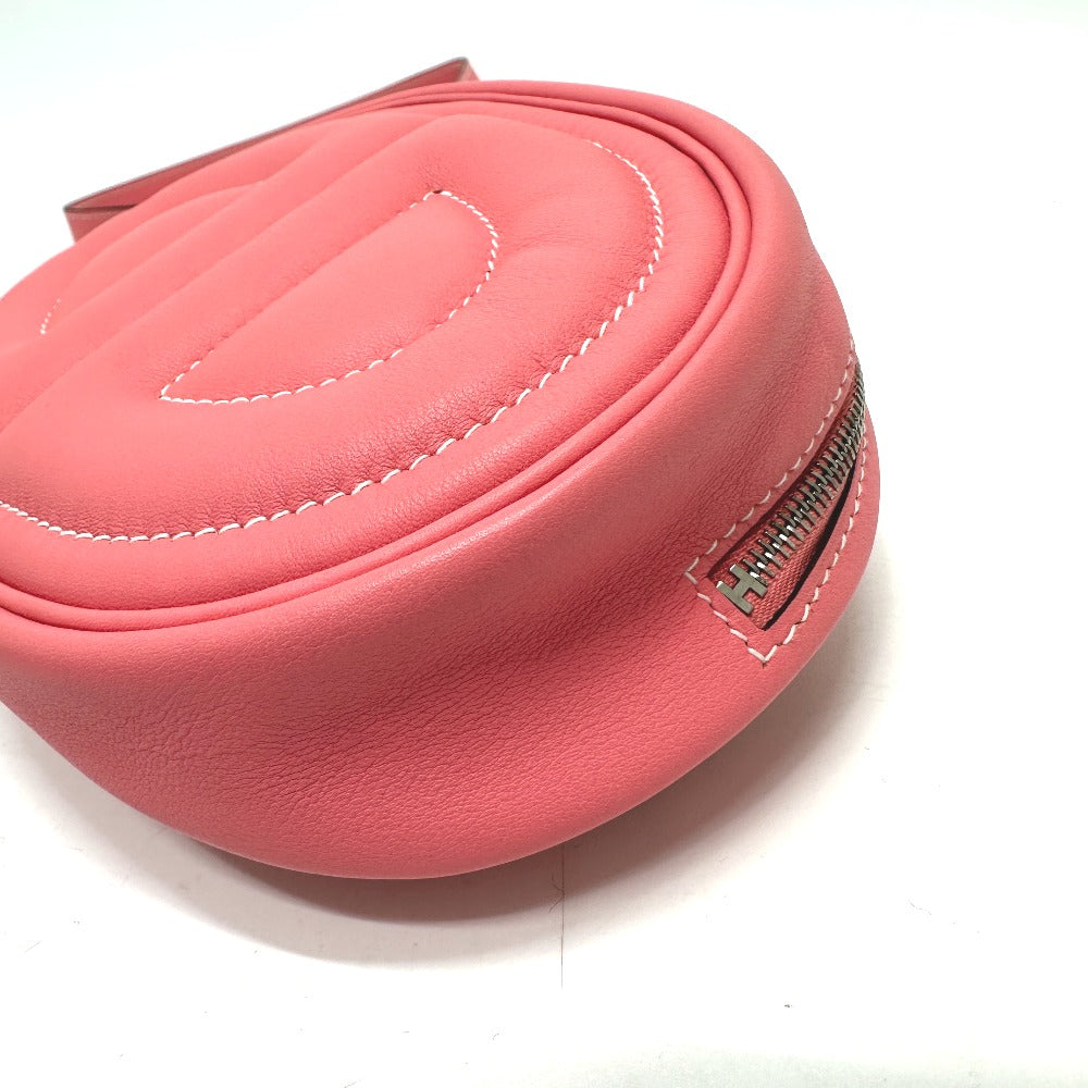 HERMES Waist bag lambskin pink In the loop Women