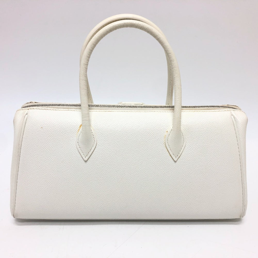 HERMES Handbag Epsom white Pararibbe Bay 27