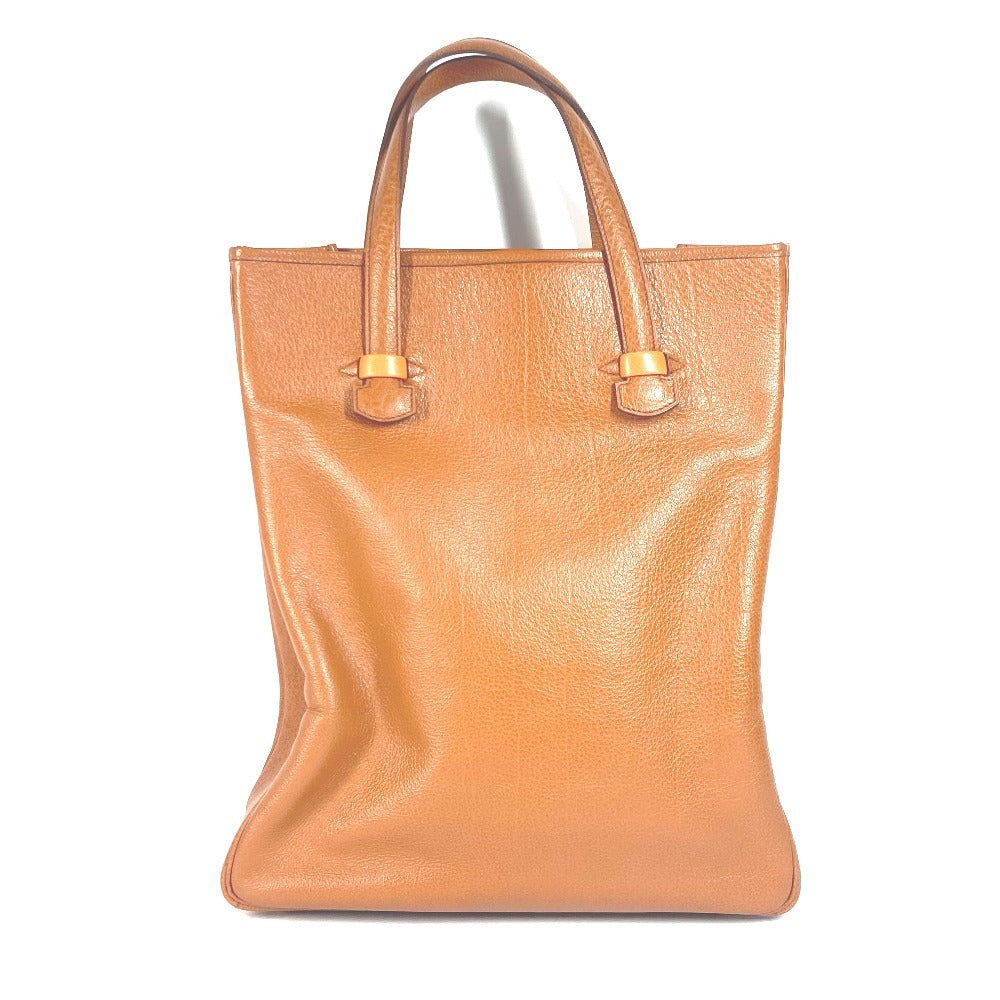 HERMES Tote Bag leather Brown gallop