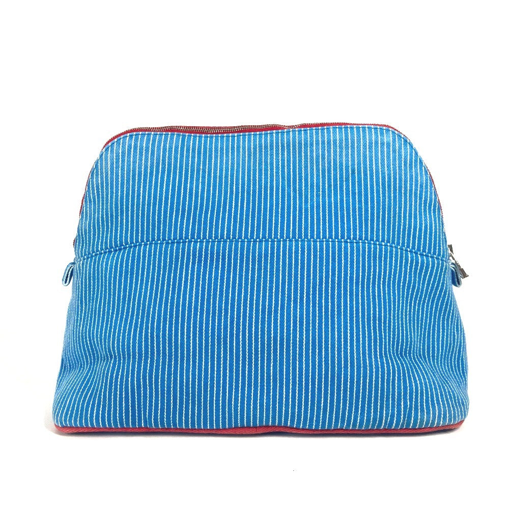 HERMES Pouch canvas blue BABY Baby Kids Caval Horse Pattern Stripe Kids
