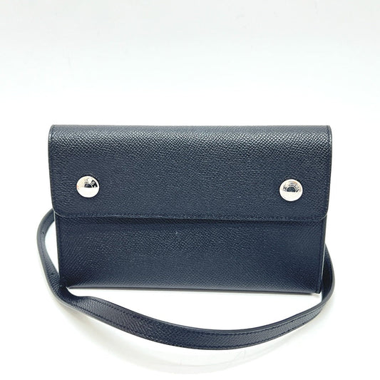 HERMES Shoulder Bag Epsom black Nap to Go