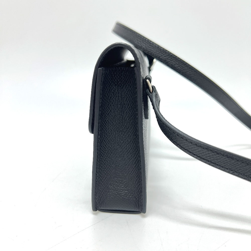 HERMES Shoulder Bag Epsom black Nap to Go