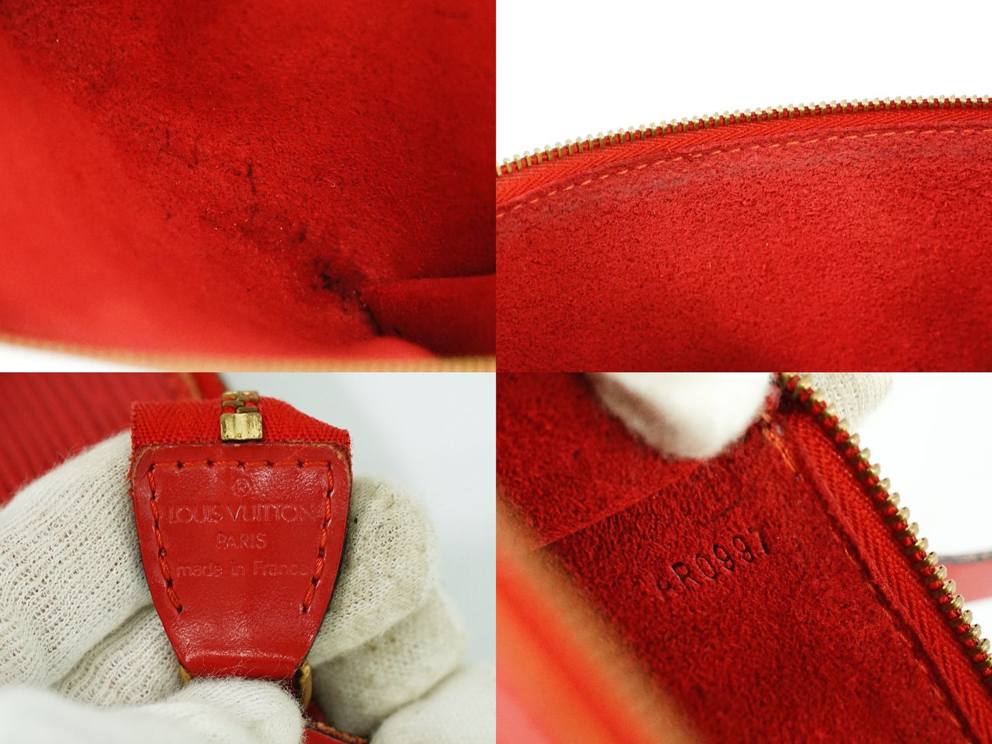 Louis Vuitton Pochette Epi Castilian Red Clutch