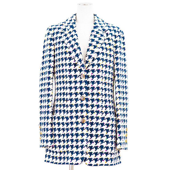 Chanel Fantaisie Tweed Houndstooth Jacket Handbag