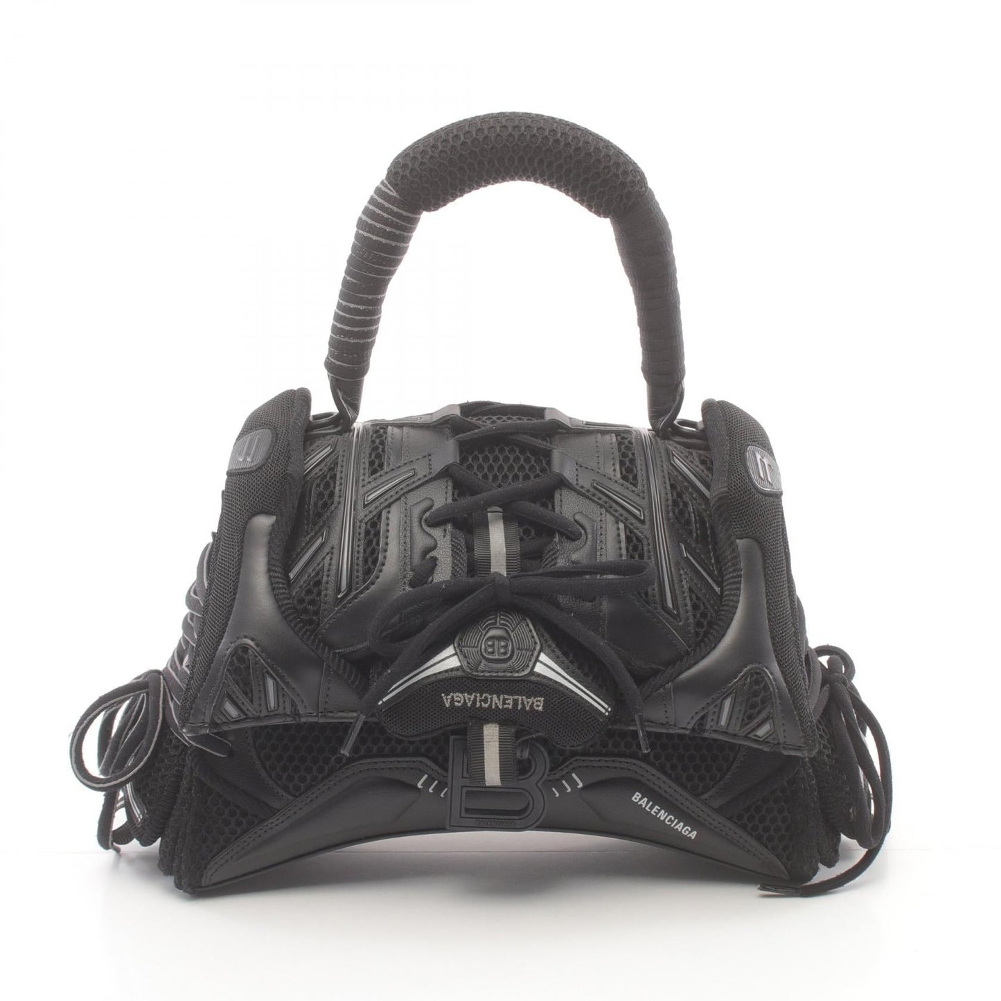 Balenciaga Leather Fabric Top Handle Bag 661723