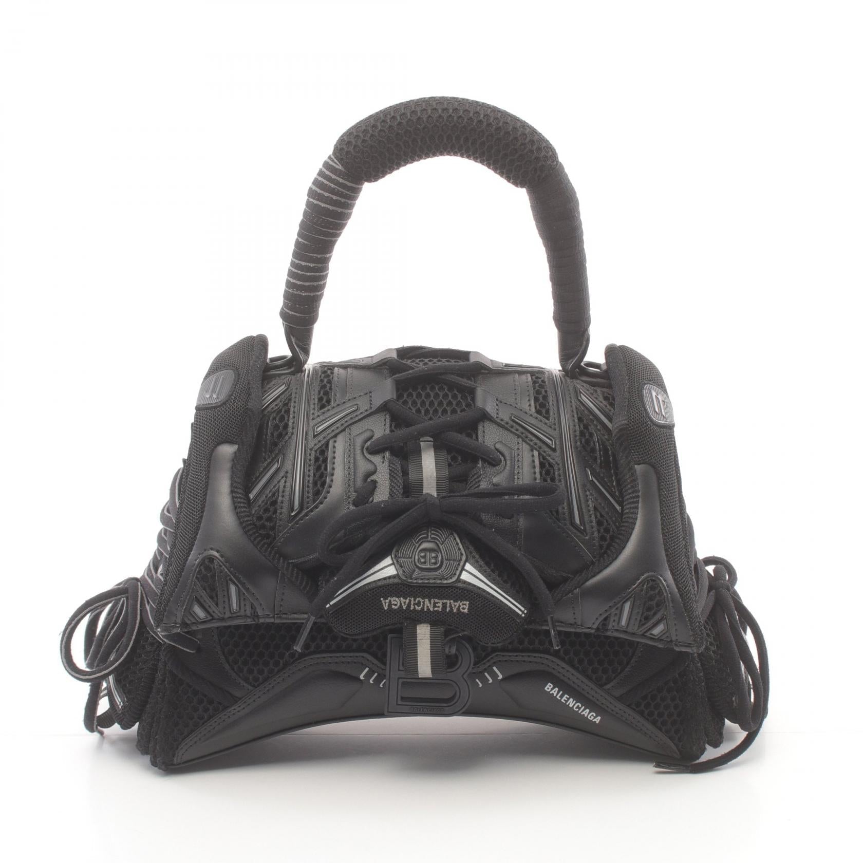 Balenciaga Leather Fabric Top Handle Bag 661723