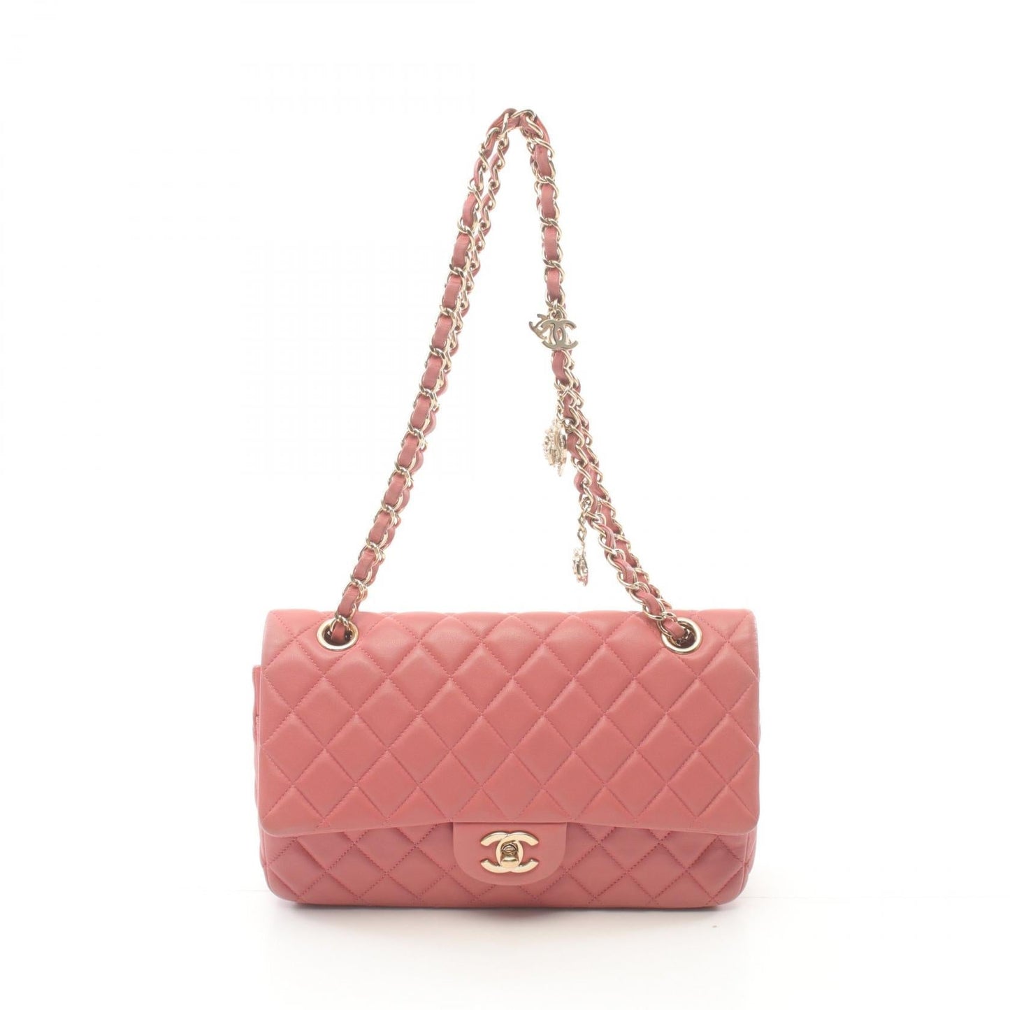 Chanel Matelasse Lambskin Shoulder Bag Classic Flap