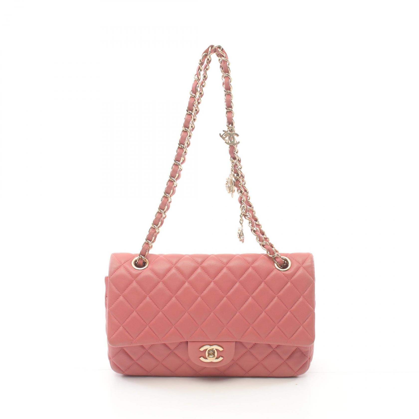 Chanel Matelasse Lambskin Shoulder Bag Classic Flap