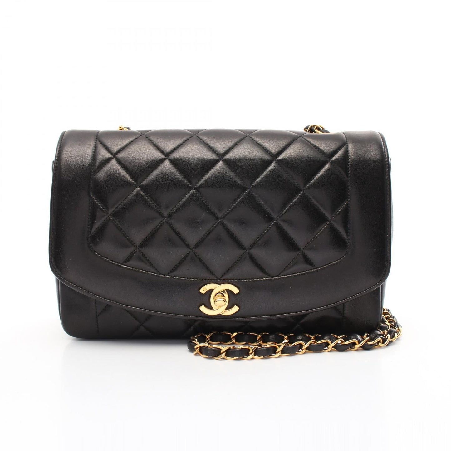 Chanel Matelasse Diana Flap Lambskin Shoulder Bag