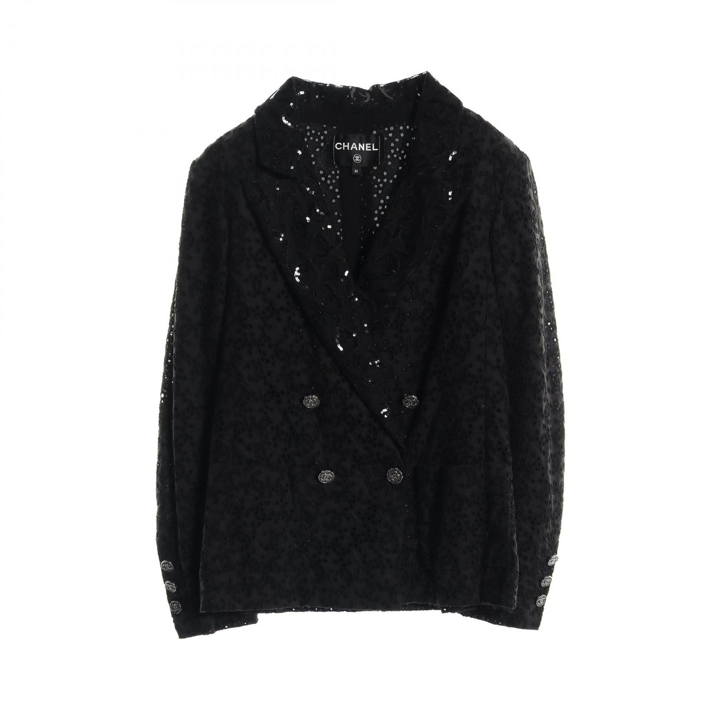 Chanel Coco Mark Eyelet Cotton/Polyester Outer Handbag