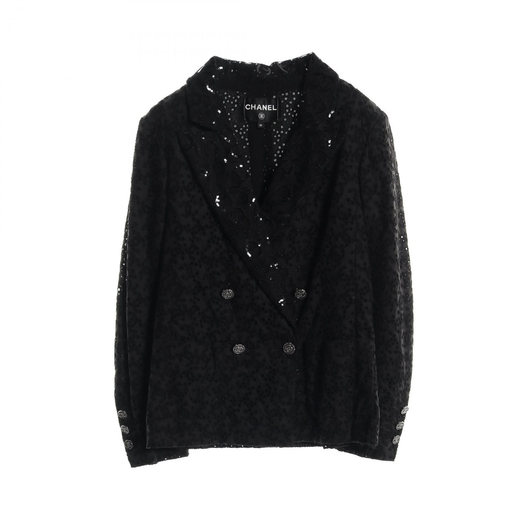 Chanel Coco Mark Eyelet Cotton/Polyester Outer Handbag