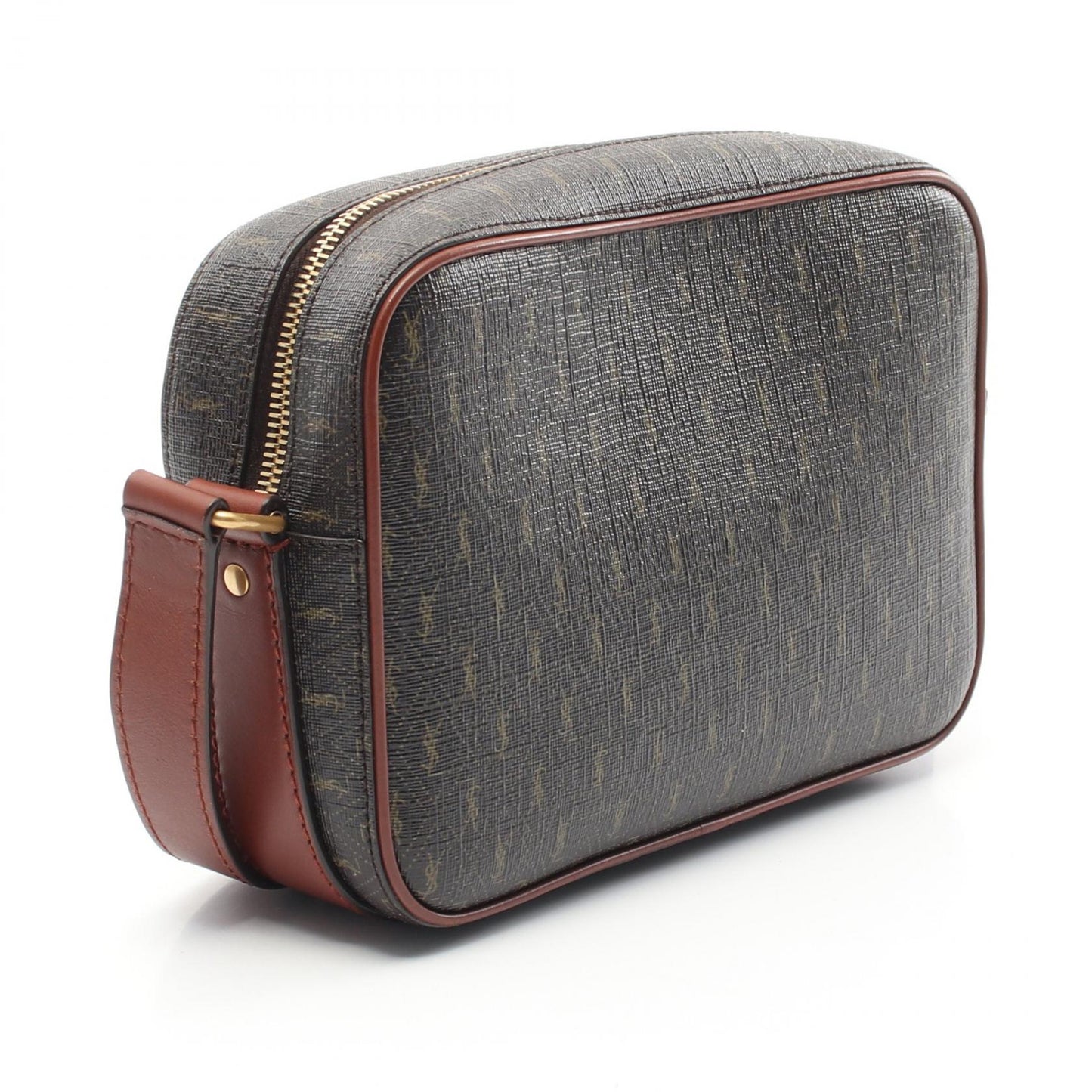 Saint Laurent Monogram Coated Canvas Shoulder Bag