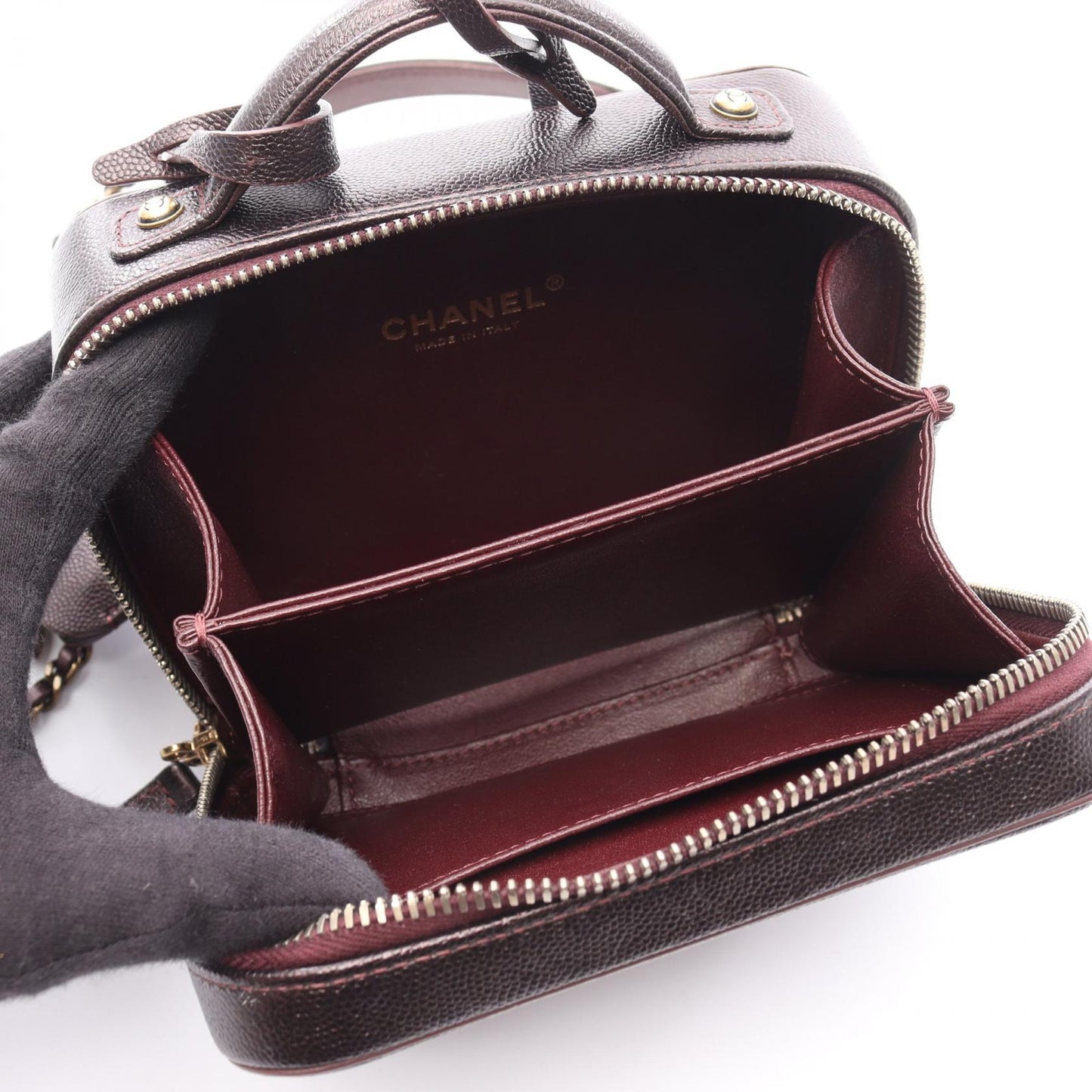 Chanel CC Filigree Grained Calfskin 2way bag