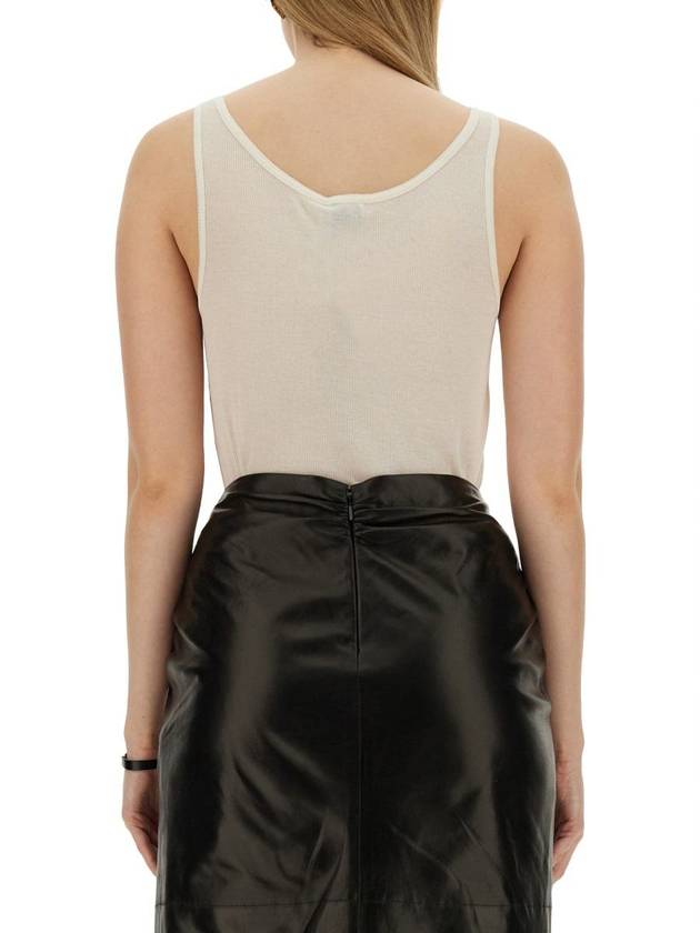 Luxury Saint Laurent Trending 2026 Cotton Rib Sleeveless