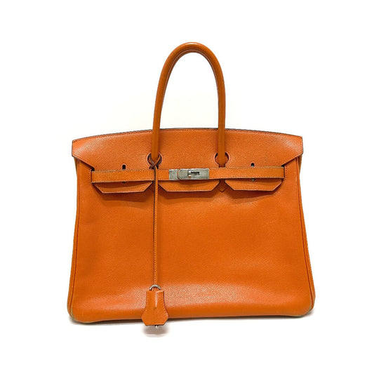 HERMES Handbag Epsom Orange Birkin 35