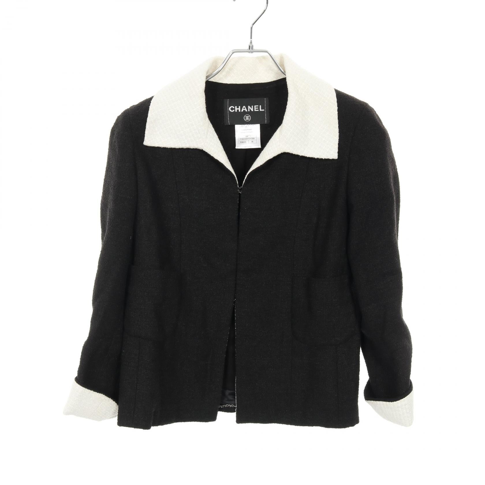Chanel Wool Cotton Jacket Handbag