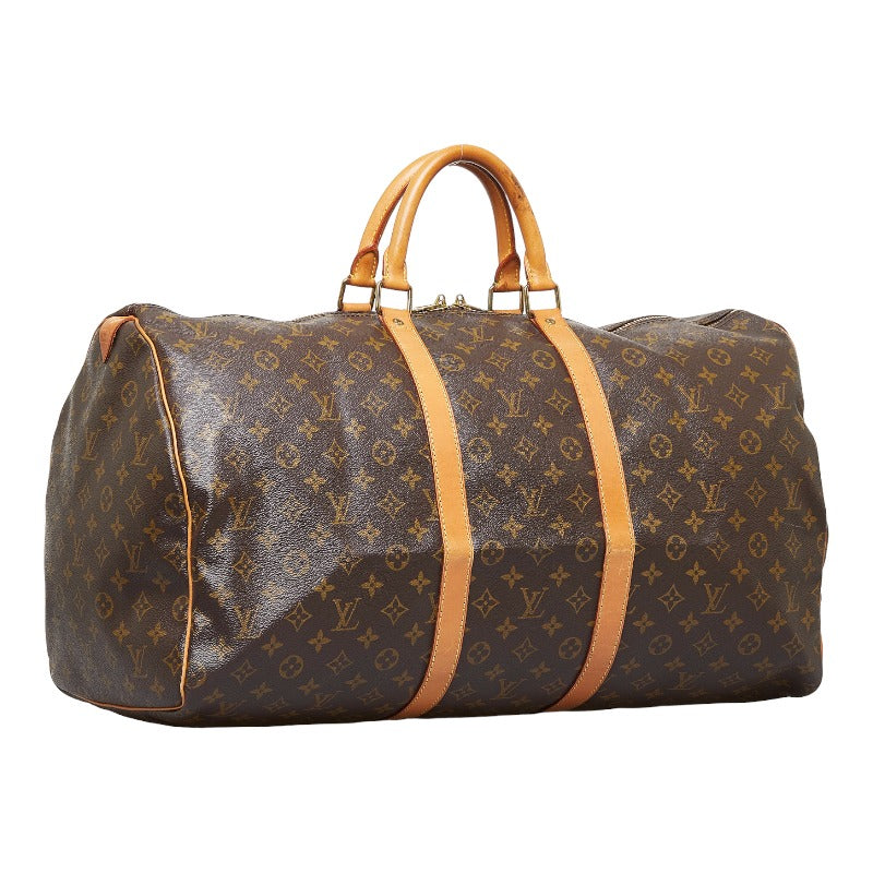 Louis Vuitton Monogram Boston Bag PVC/Leather Brown
