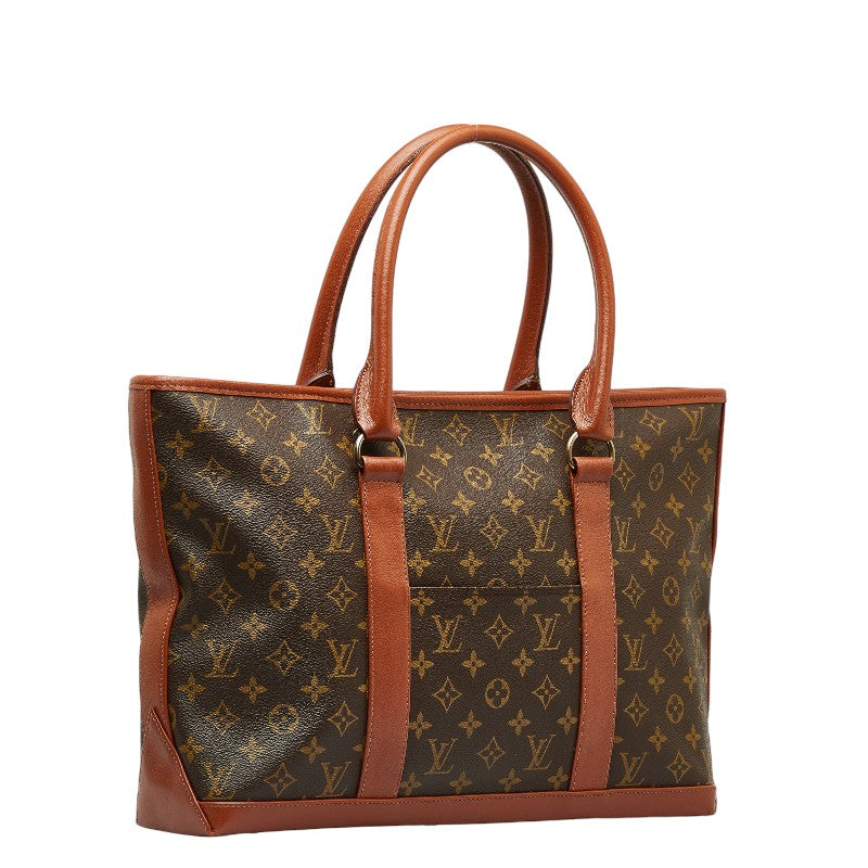 Louis Vuitton Monogram Sack Weekend PM Shoulder Bag Tote Bag
