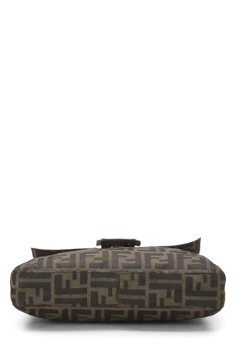 Fendi, Brown Zucca Canvas Shoulder Bag, Brown