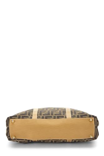 Fendi, Brown Zucca Canvas Vertical Tote, Brown