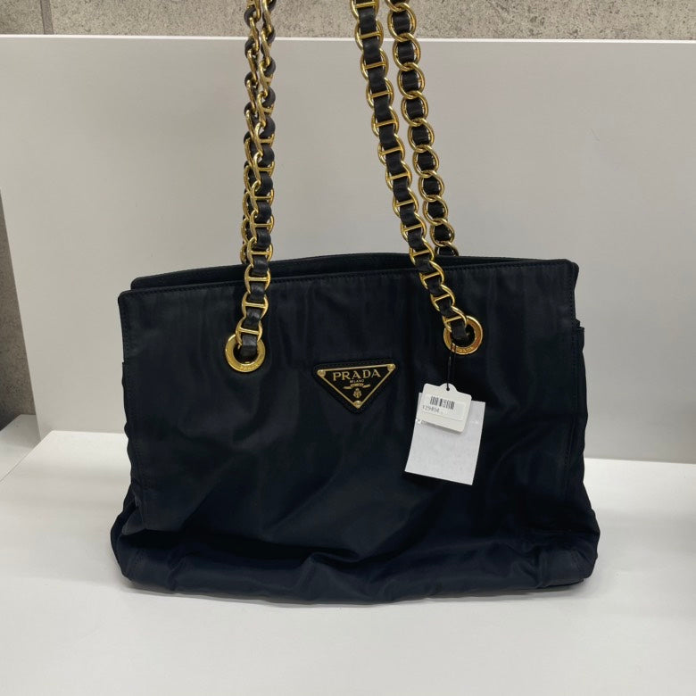Prada Tessuto Quilted Nylon Tote Bag,Black