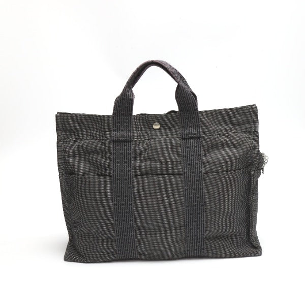 HERMES Tote Bag canvas gray MM Her Line unisex(Unisex)