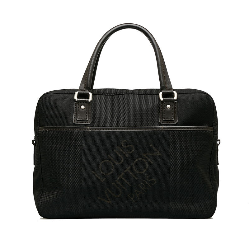 Louis Vuitton Jeanne Jacks Business Bag Noir Black Canvas Leather Men Louis Vuitton