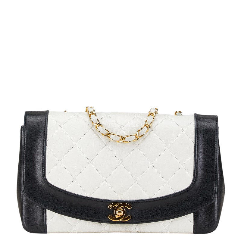 Chanel Coco Mark Diana Matelasse Lambskin Shoulder Bag Classic Flap
