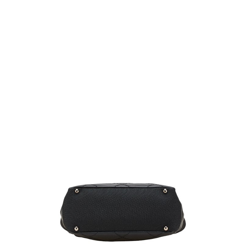 Chanel Biarritz Matelasse PVC Canvas Tote Bag Classic Flap