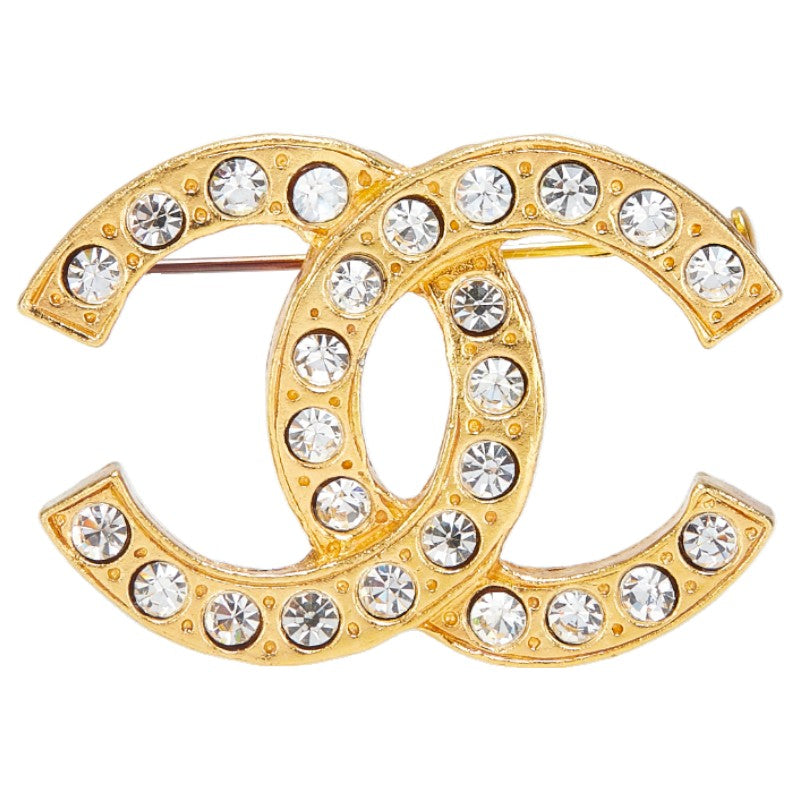 Chanel Coco Mark Rhinestone Brooch Classic Flap Tote