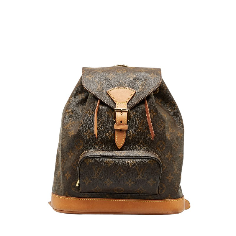 Louis Vuitton Monogram Monsouris MM Backpack Brown