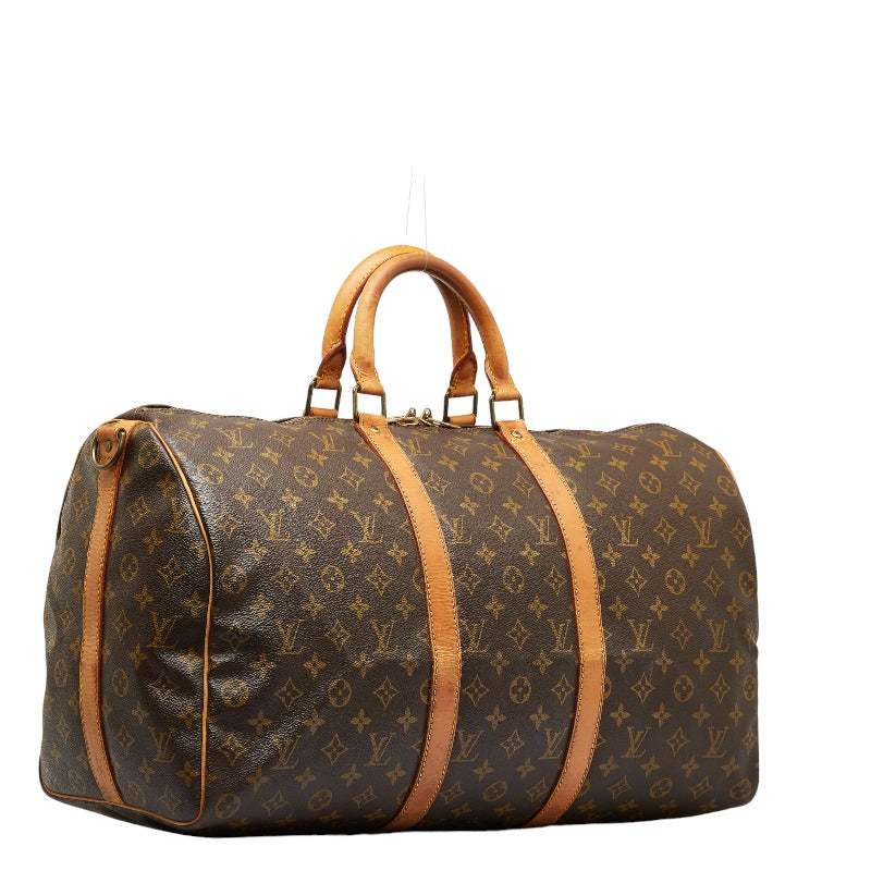 Louis Vuitton Monogram Keepall Bandolière 50 Boston Bag